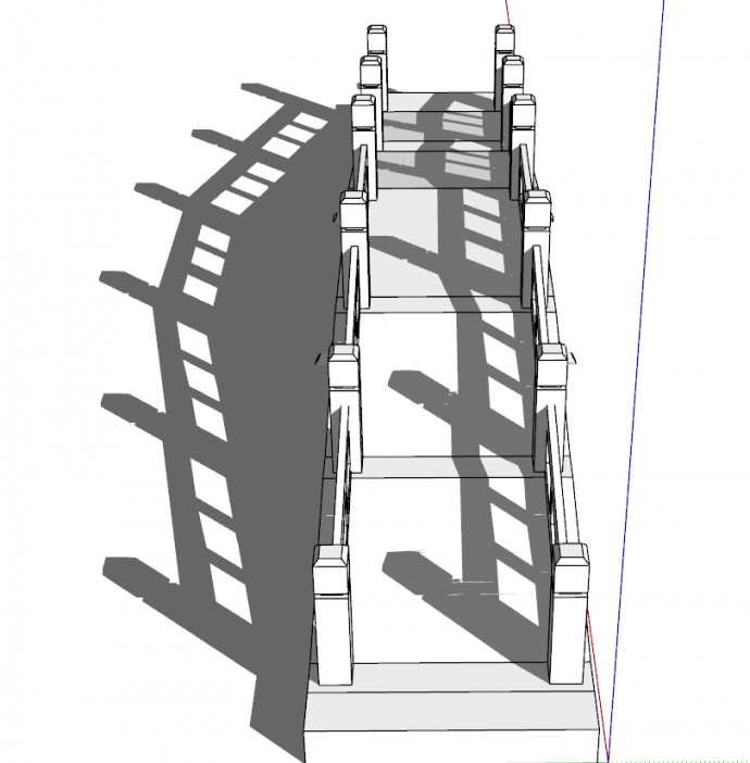 地中海风格拱桥SU模型设计_图1