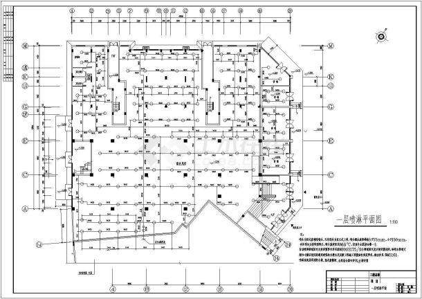 湖北省某六层商住楼给排水施工图纸-图一