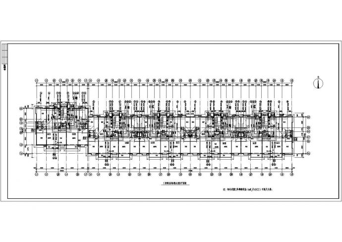 某框架结构高档小区7层住宅楼给排水专业全套施工图，共116张_图1