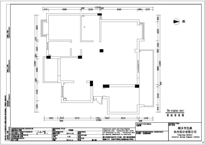 某住宅欧式风格三室两厅装修设计施工图（含效果图）_图1