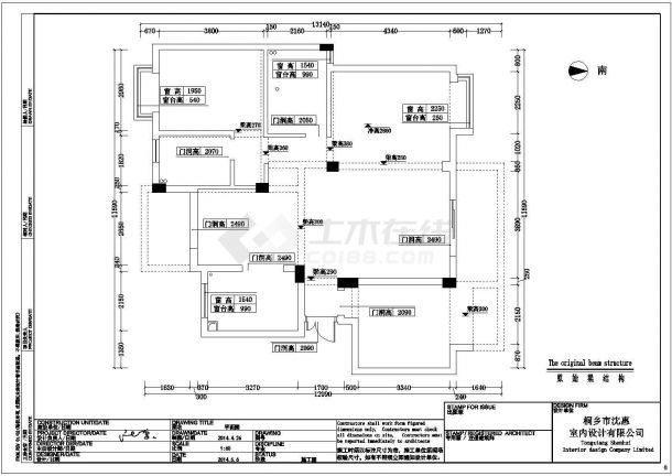 某住宅欧式风格三室两厅装修设计施工图（含效果图）-图二