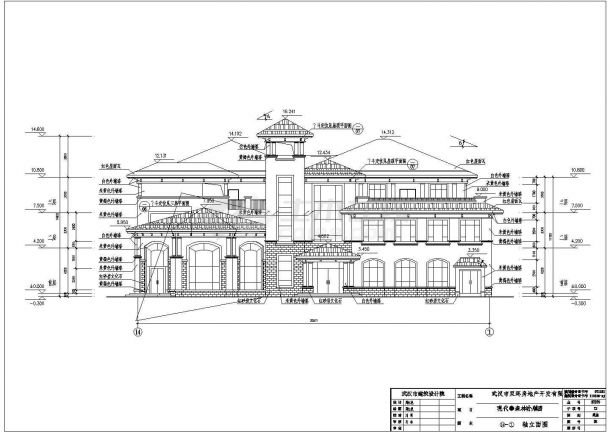 【武汉】三层框架结构幼儿园建筑、结构、水电施工图-图二