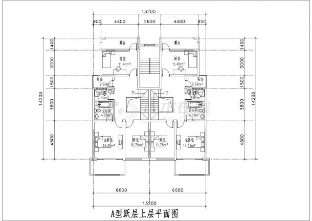 【上海】六层混凝土结构教学楼cad建筑施工图-图一