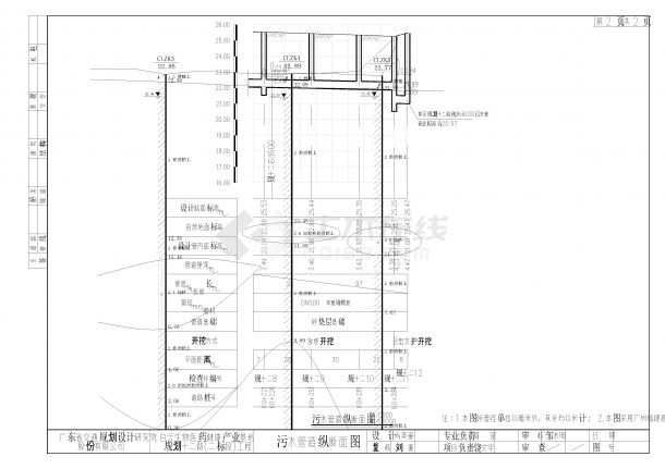 S-PS-11 规划十二路C-PS-11-污水纵断面设计图1-（结构改20200817）-图二