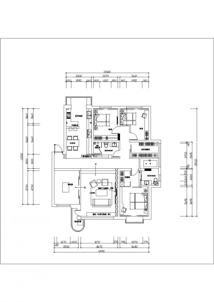 盘锦地区某7层家装配电电气施工图纸_图1