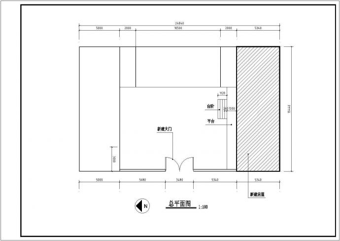 某地单层民房住宅建筑结构施设计施工图_图1