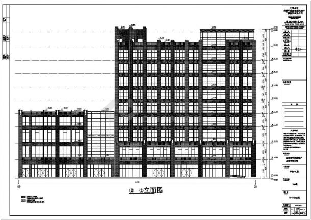 全椒县某9层框架结构酒店建筑施工图-图一