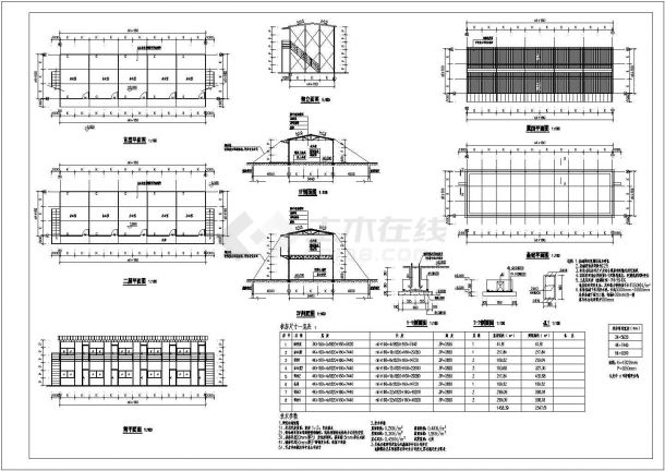 某地区工地用活动板房建筑设计方案图纸-图一