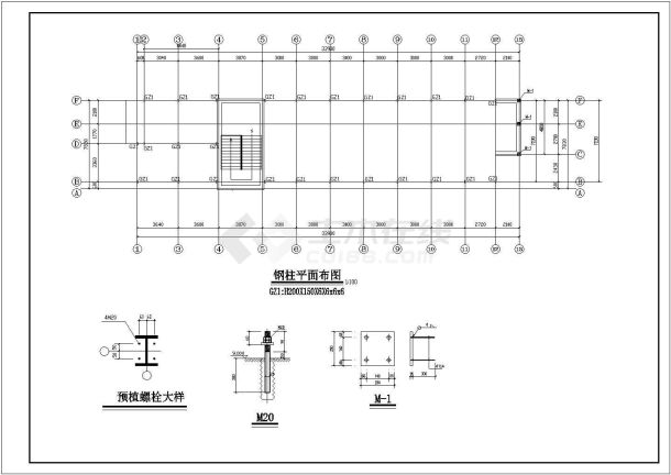 某地单层跨门式刚架结构厂房结构施工图-图二