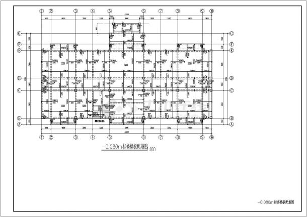 某地2层框架结构商场结构设计方案图-图二