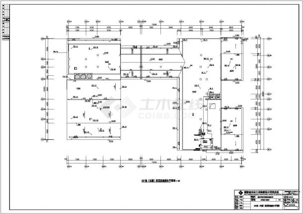 【湖南】五层框架结构商务住宿楼cad设计施工图-图二