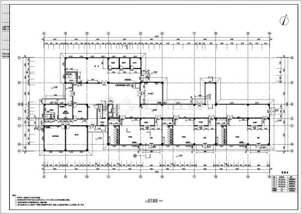 西安某地三层幼儿园建筑设计施工图-图二