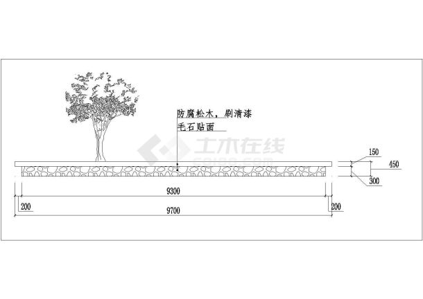 珠海聚然朗庭景观总图部分及部分节点施工图-图一