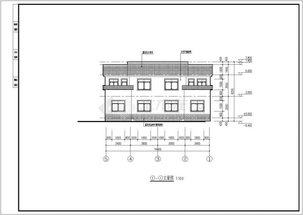 西南农居房三人户两层框架结构农村双拼别墅建筑设计施工图纸-图二