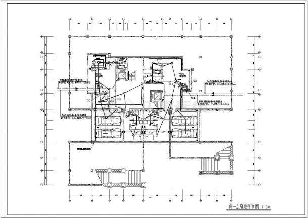 某地三层别墅电气设计全套施工图（含地下室）-图二