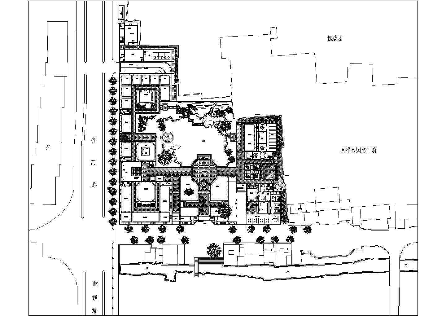 苏州博物馆整体建筑规划设计方案图纸