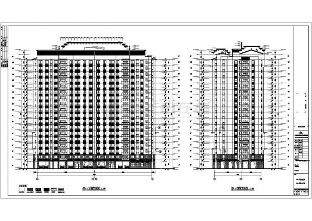 某地18层剪力墙结构住宅楼建筑设计方案图-图二