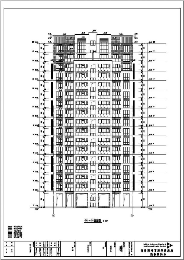 某小区16层剪力墙结构住宅楼建筑设计方案图-图二