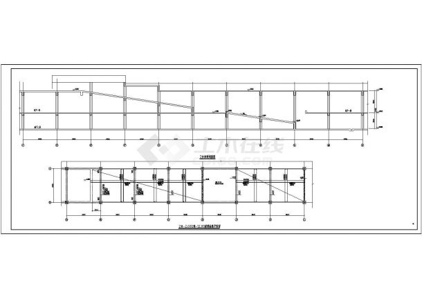 某地下2层大型商场和车库建筑及结构方案图-图二