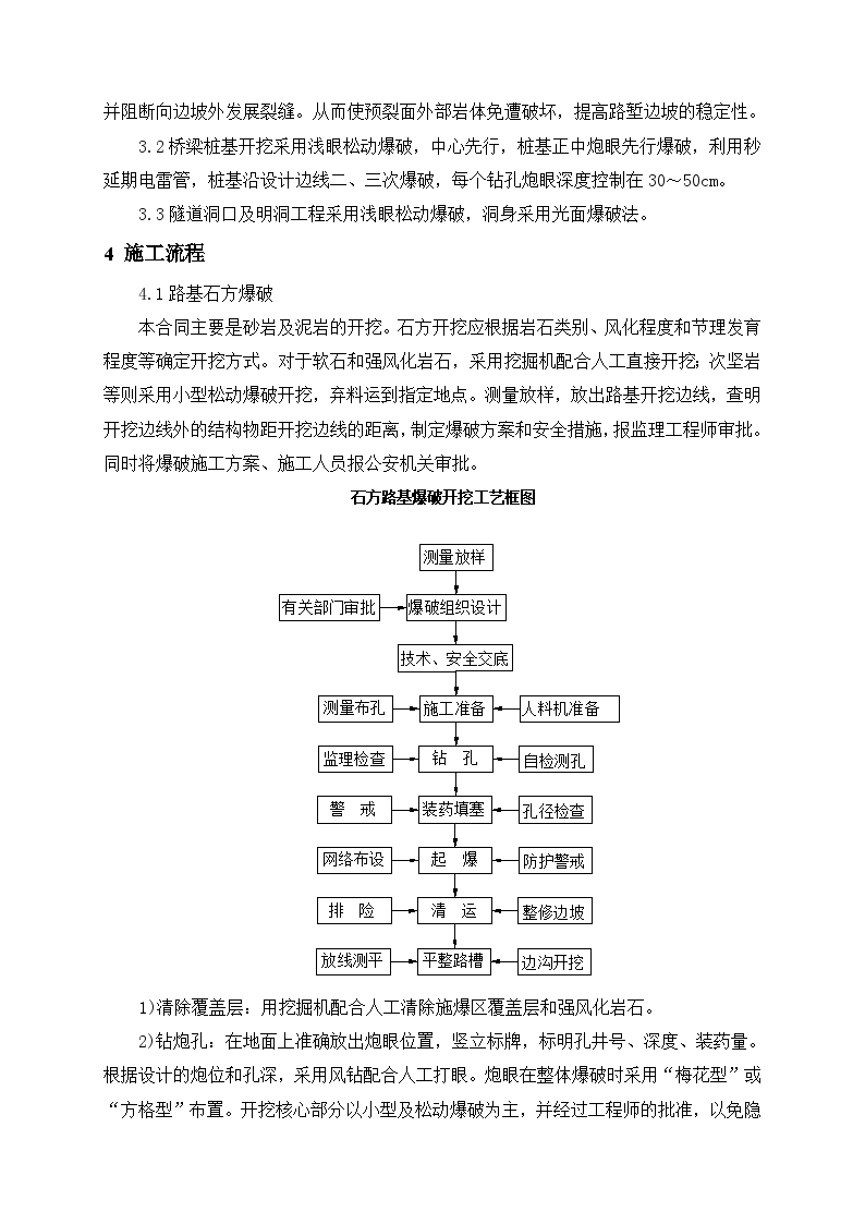 高速公路工程爆破专项施工方案（浅眼松动爆破 光面爆破）-图二