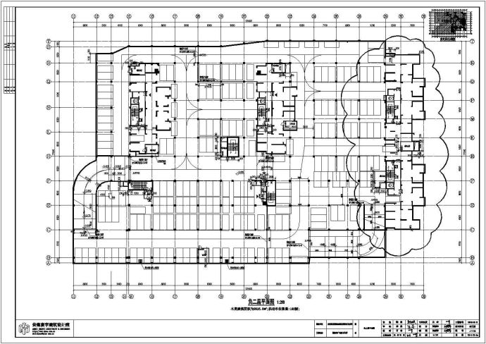 【安徽】合肥市新世界广场地下车库建筑设计施工图_图1