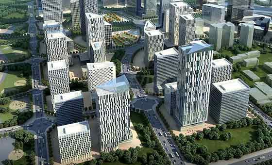 【北京】高层框架结构办公区规划及单体方案文本-图一