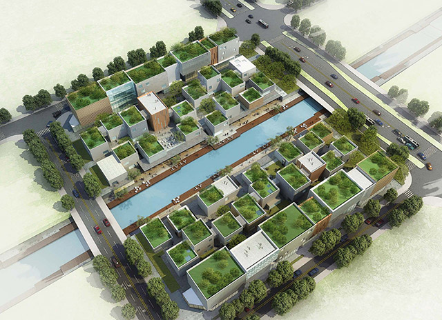 【扬州】滨水复合型商业综合体规划设计方案文本 （含效果图）