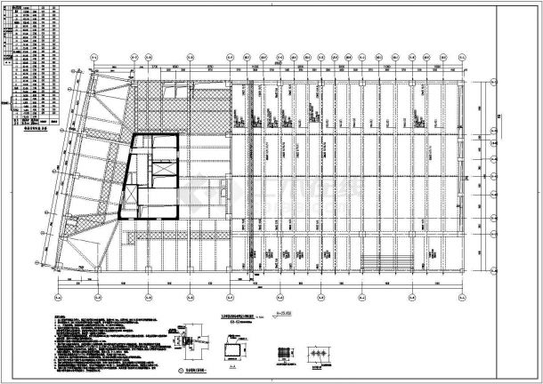 某酒店裙房大跨屋面预应力梁结构设计41M方案图（附现场图）-图二