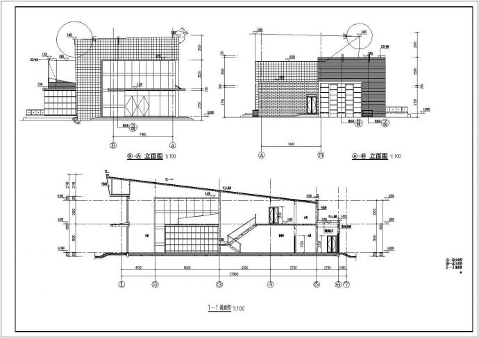 某地单层大型商业售楼部建筑设计施工图_图1