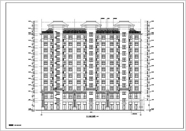 某地11层剪力墙结构住宅楼建筑设计方案图纸-图二