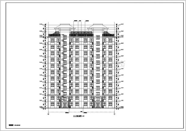 某地11层剪力墙结构住宅楼结构、建筑方案图-图二
