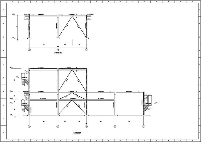山东某化工装置平台结构图（含桩基及设备基础）_图1