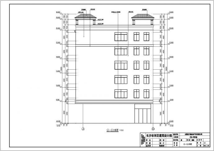 某地六层框架结构商业楼建筑设计施工图_图1