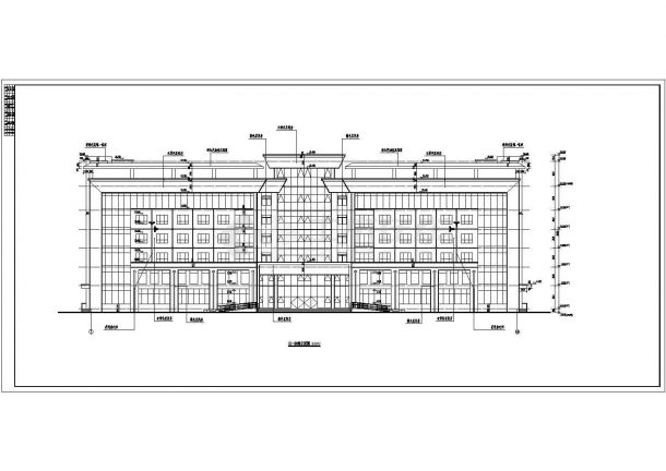 某地区六层框架结构办公楼建筑设计施工图纸-图一