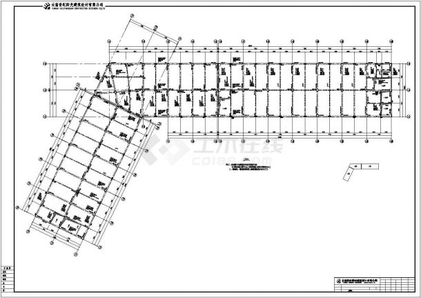 昆明某多层框架结构厂房结构设计施工图-图二