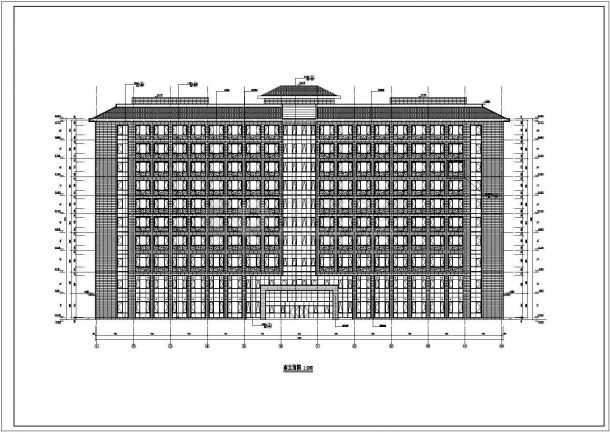 【葫芦岛】十层框架结构老年公寓建筑设计施工图纸-图一