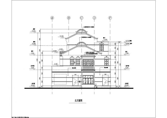 上海新天地两层框架结构商业建筑设计施工图纸_图1