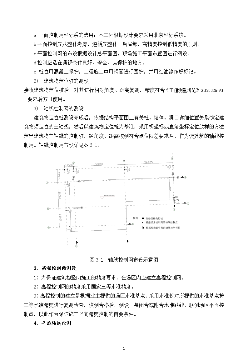 北京某办公楼测量施工方案-图二