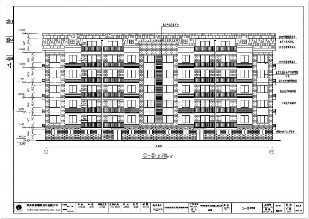 浙江某安置房小区二期全部住宅建筑施工图-图一