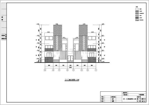 四层框架结构豪华别墅建筑设计施工图纸-图二