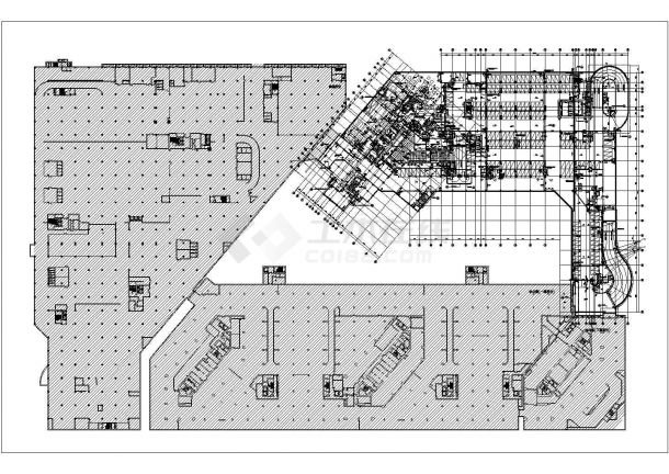 北京某地高层剪力墙结构酒店建筑平面设计施工图纸-图二
