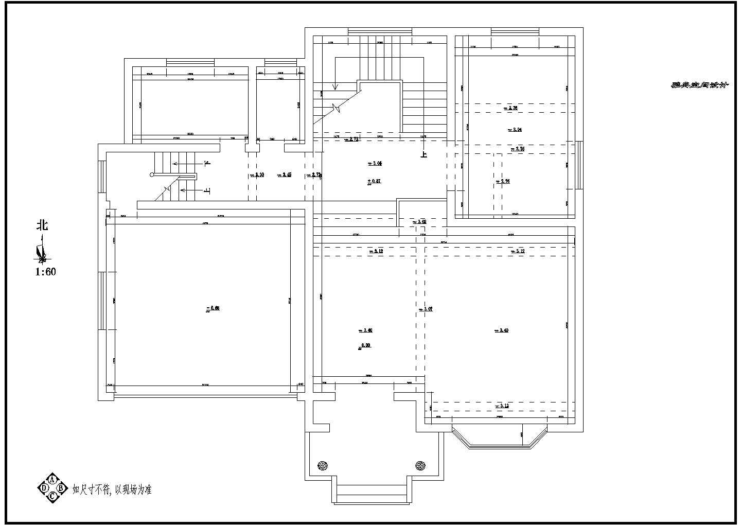 上海某三层豪华别墅装修设计施工图