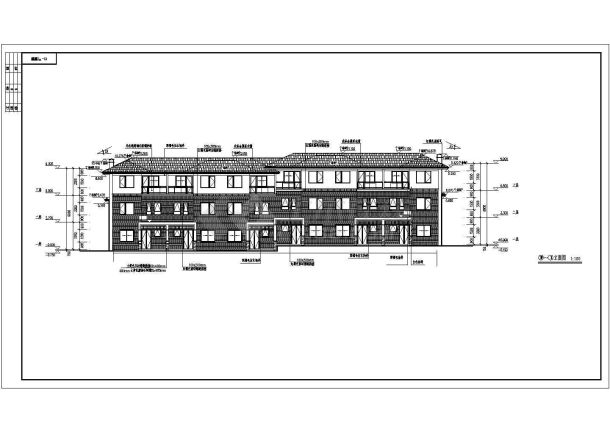 【长沙】某别墅区规划及单体设计建筑施工图-图一