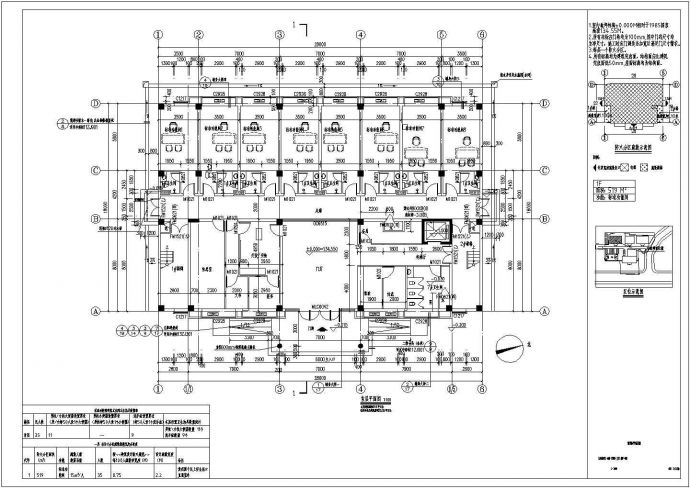 4层多层办公建筑设计施工图_图1
