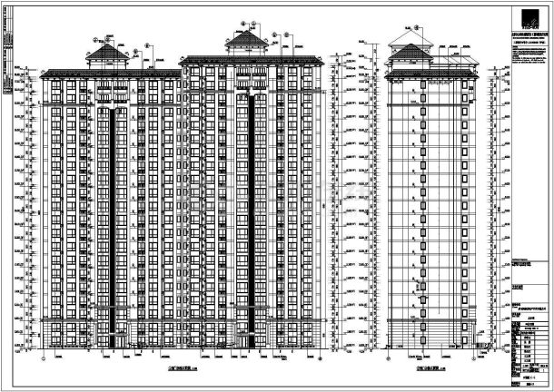 某地区二十一层纯住宅楼建筑设计施工图-图一
