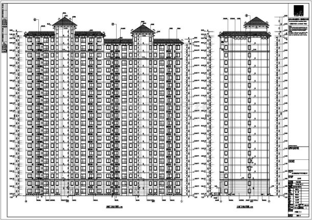 某地区二十一层纯住宅楼建筑设计施工图-图二