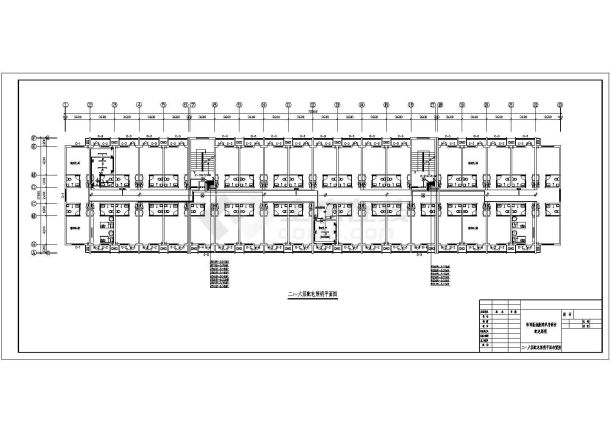 某单位六层的招待中心电气设计施工图-图一