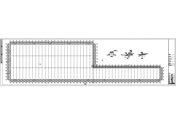 某90米跨门式刚架制板车间建筑结构施工图_图1