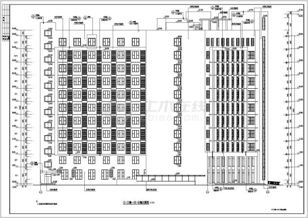 周口市某公司十一层框架结构办公楼建筑施工图-图一