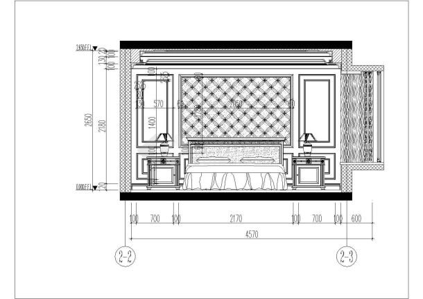 成都中大君悦雅居两室两厅装修设计施工图-图二